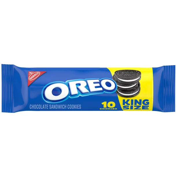 Oreo Chocolate Sandwich Cookies, 1 King Size Snack Pack 10 Pieces