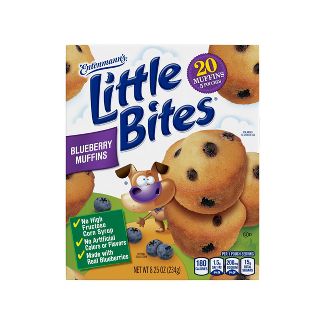 Entenmann Little Bites Blueberry Muffins.