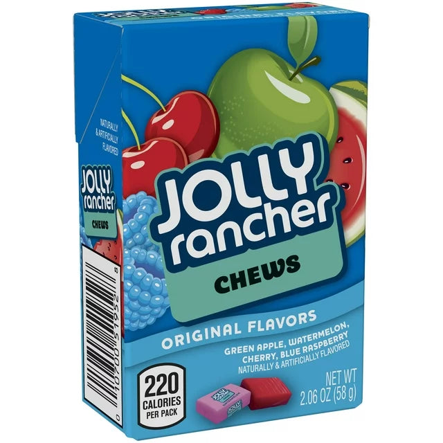 Jolly Rancher Chews Original Flavors Candy 2.06 oz. Box