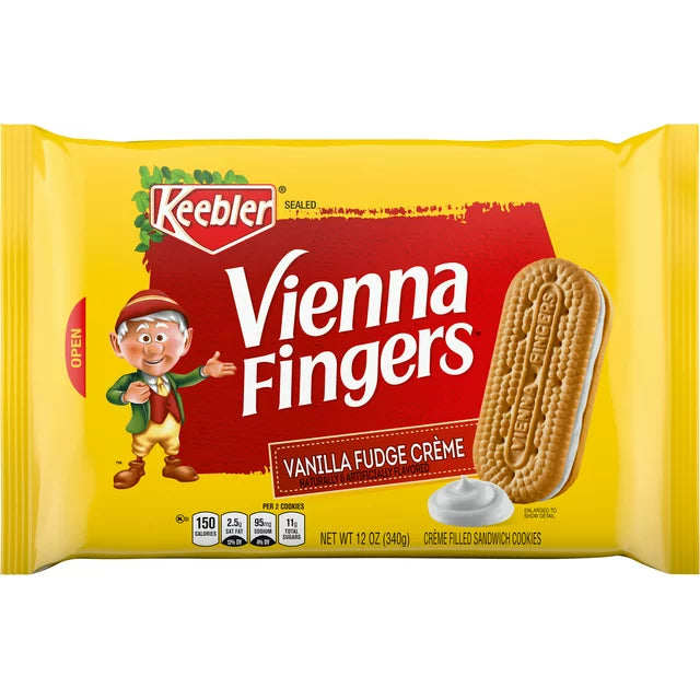 Keebler Vienna Fingers Vanilla Fudge Creme Cookies