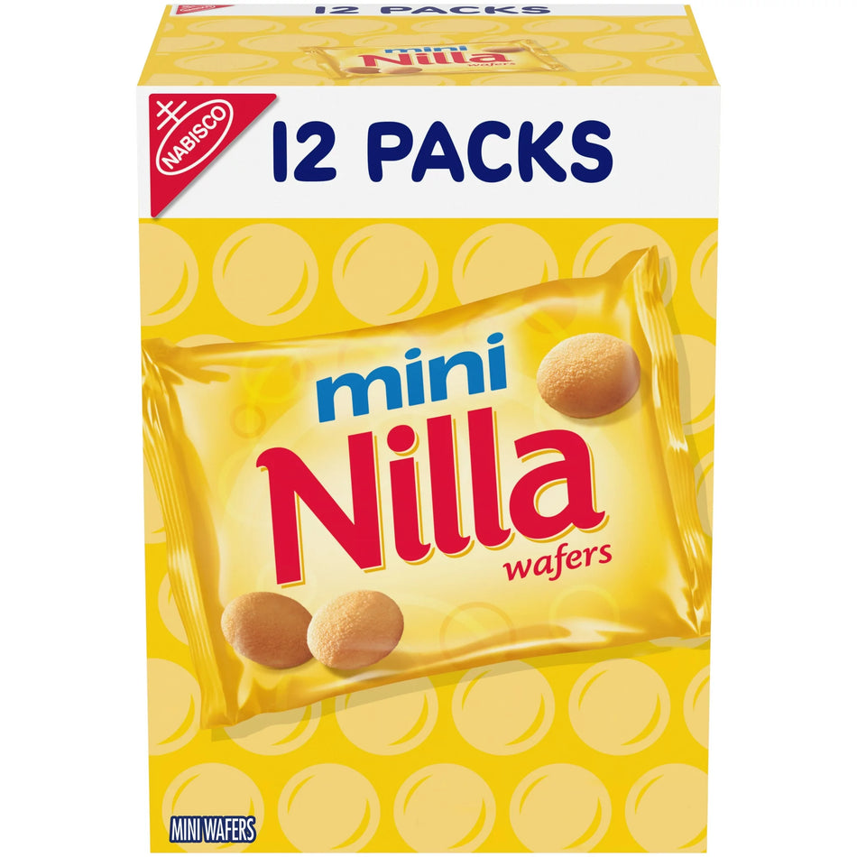 Nilla Wafers Mini Cookies, 12 Snack Packs