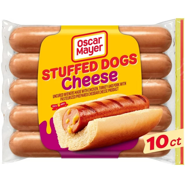 Oscar Mayer Uncured Cheese Hot Dogs, 10 ct