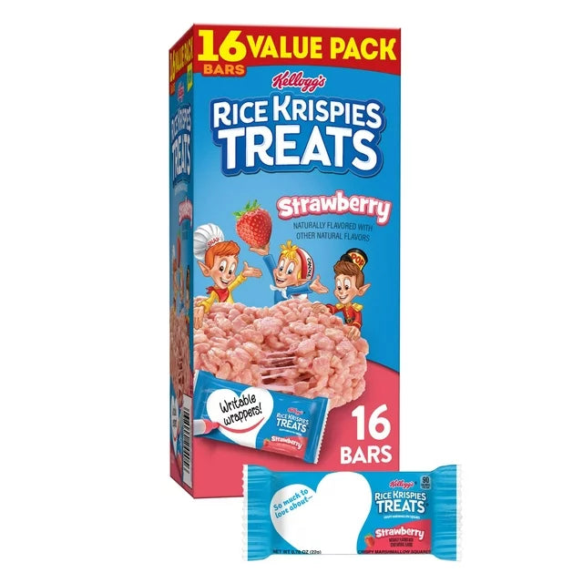Rice Krispies Treats Strawberry Chewy Marshmallow Snack Bars