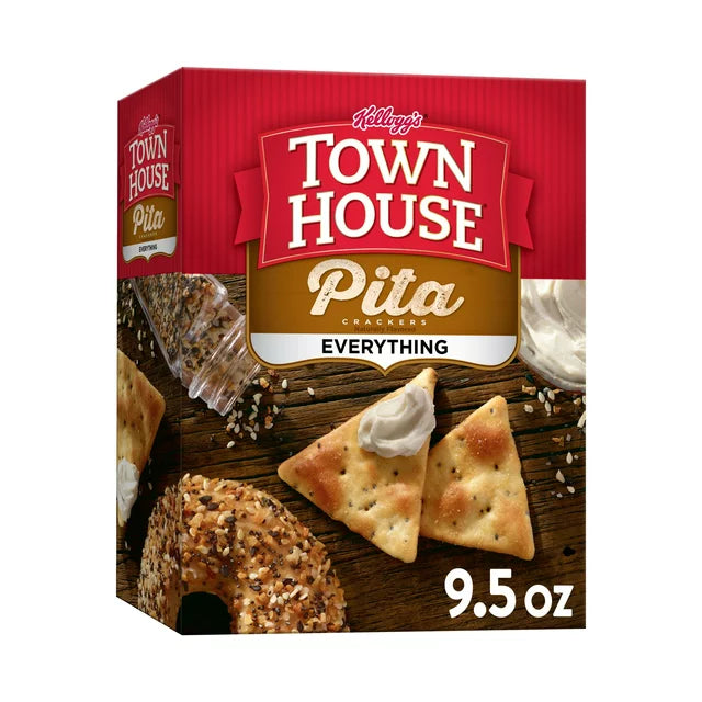 Town House Pita Crackers Everything Flavor Oven Baked Crackers