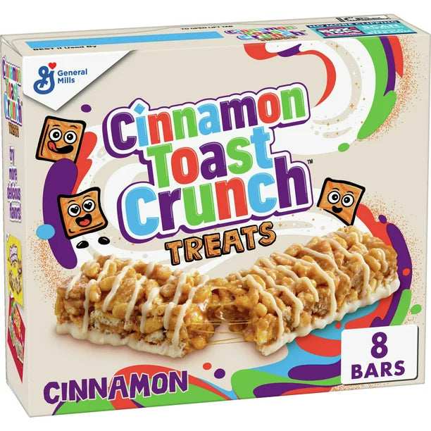 Cinnamon Toast Crunch Breakfast Cereal Treat Bars, Snack Bars, 6.8 oz, 8 ct