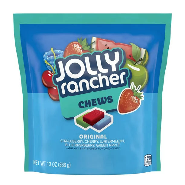JOLLY RANCHER, Chews Assorted Fruit Flavored Candy, Individually Wrapped,
