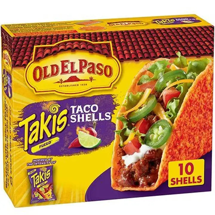Old El Paso Takis Fuego Stand Stuff Taco Shells