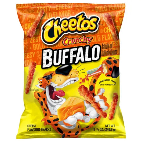 Cheetos Cheese Flavored Snacks, Buffalo, Crunchy
