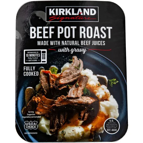 Kirkland Signature Beef Pot Roast with Gravy 3 lb avg wt