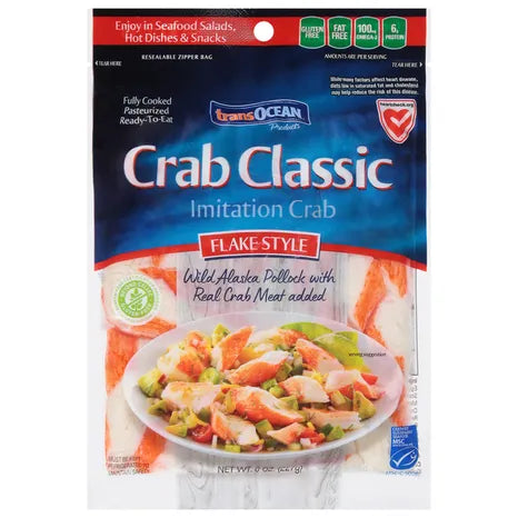 Trans-Ocean Imitation Crab, Flake Style
