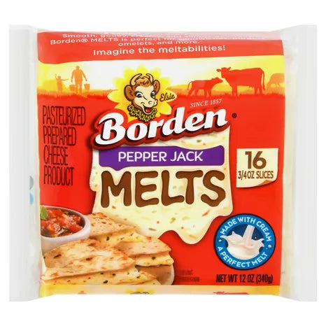 Borden Cheese Slices, Melts, Pepper Jack