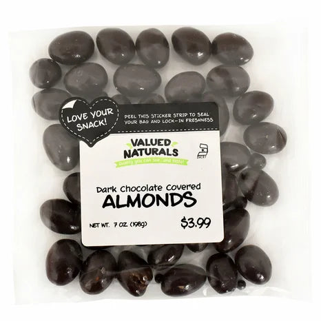 Valued Naturals Dark Chocolate Covered Almonds