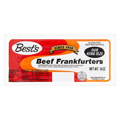 BEST'S BEEF FRANKFURTERS KING SIZE