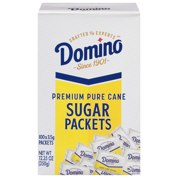 Domino Sugar, Premium Pure Cane, Packets
