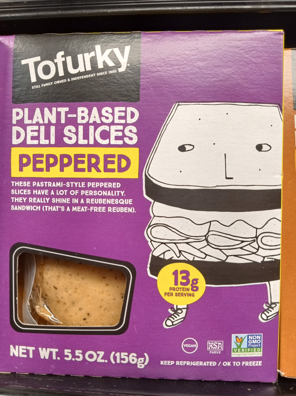 Tofurky plant based deli slices peppered