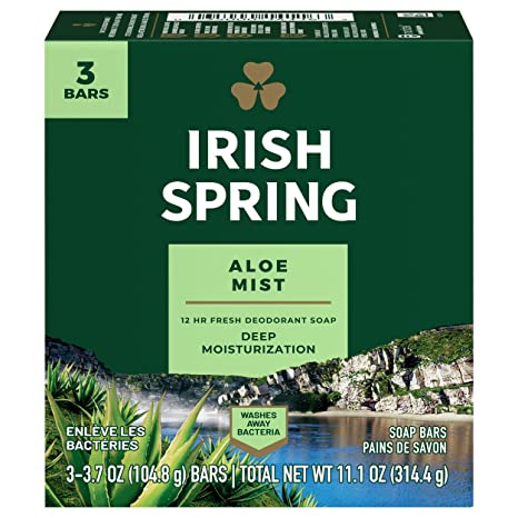 Irish Spring Irish Spring Aloe Soap Bar, 3count