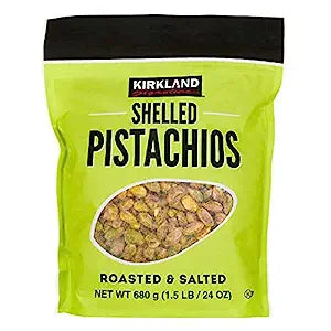 Kirkland Signature Nuts, Shelled Pistachios Roasted & Salted 24 Ounce