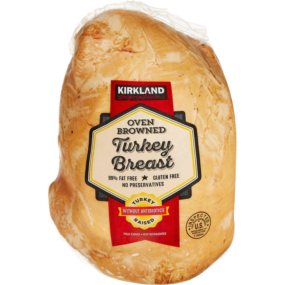 Kirkland Signature Turkey Breast, Oven Browned, 4 lb avg wt