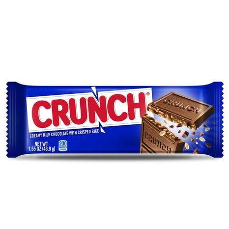 Crunch 100% Real Milk Chocolate Bulk Candy Bars, Full Size