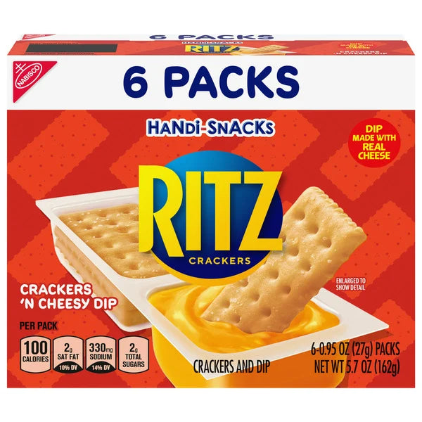 Handi-Snacks Ritz Crackers 'N Cheesy Dip Snack Packs