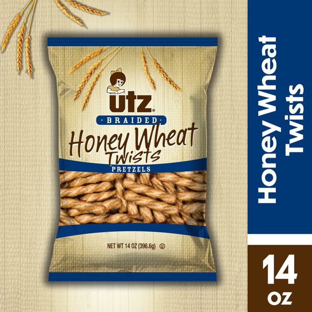 Utz Braided Honey Wheat Twists Pretzels