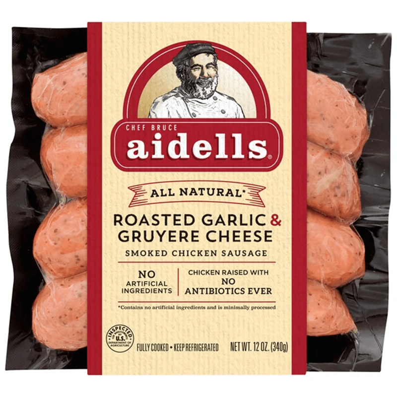 aidells Garlic & Gruyere Cheese Chicken Sausage