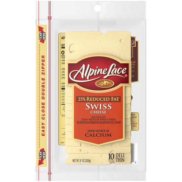 Alpine Lace 25% Reduced Fat Swiss Cheese