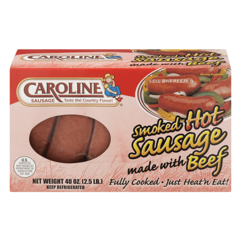Caroline Smoked Hot Beef Sausage