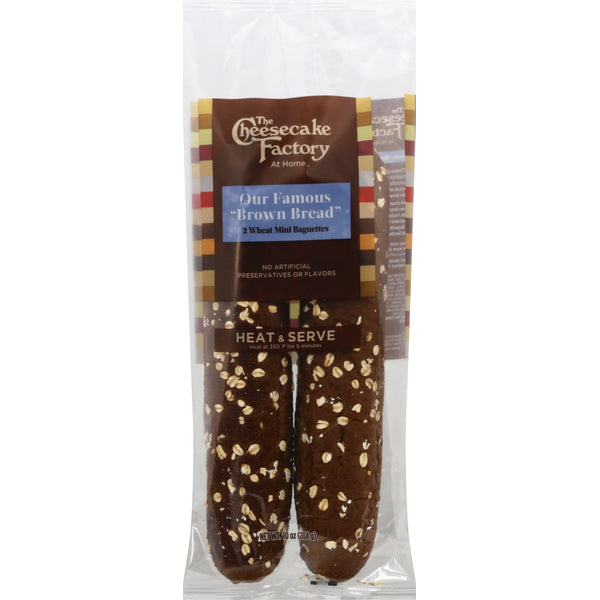 The Cheesecake Factory Brown Bread, Wheat Mini Baguettes