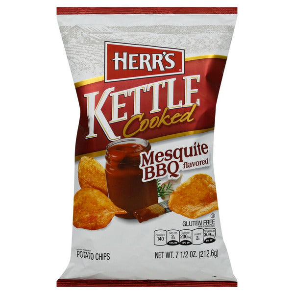 Herr's Kettle Potato Chips Mesquite BBQ