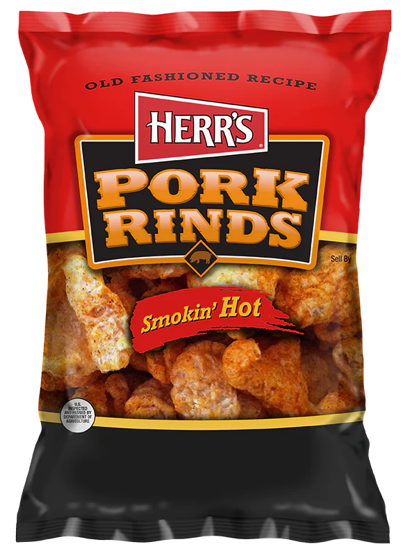 herrs pork rinds smokin hot