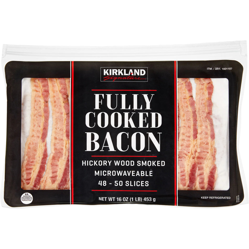 Kirkland Signature Bacon, Hickory Smoked, Sliced, 1 lb