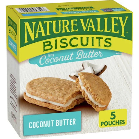 Nature Valley Whole Grain Coconut Butter Biscuit Sandwiches Breakfast Cookies