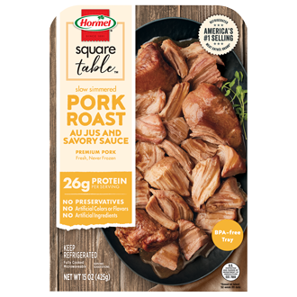 HORMEL® SQUARE TABLE™ Pork Roast Au Jus and Savory Sauce