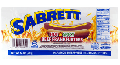 Sabrett Hot & Spicy Beef Franks