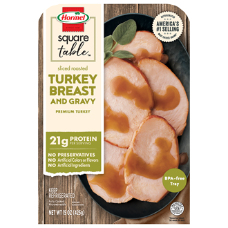 HORMEL® SQUARE TABLE™ Turkey Breast and Gravy