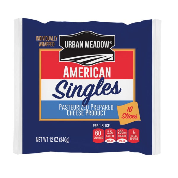 Urban meadow sliced cheese 16 ct