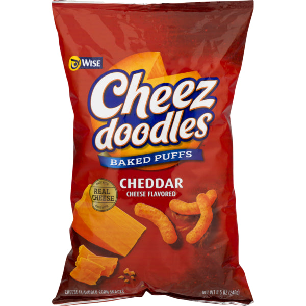 Wise Cheese Doodles Bakes Puffs Cheddar
