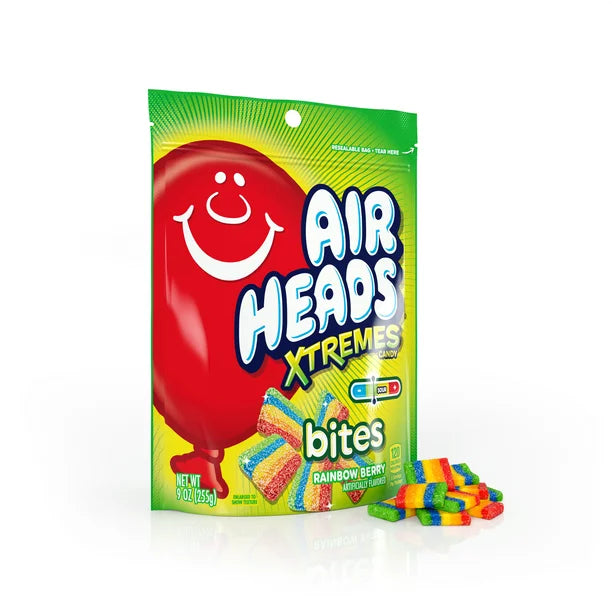 Airheads Xtremes Bites Sweetly Sour Candy Rainbow Berry