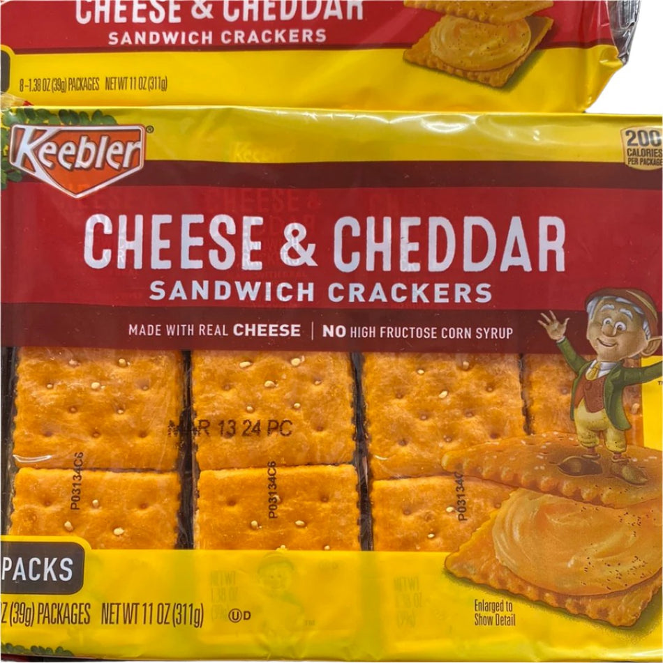 Keebler  cheddar sandwich crackers