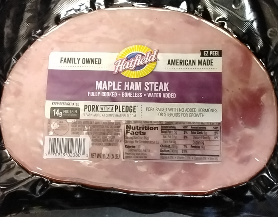 hatfield maple ham steak