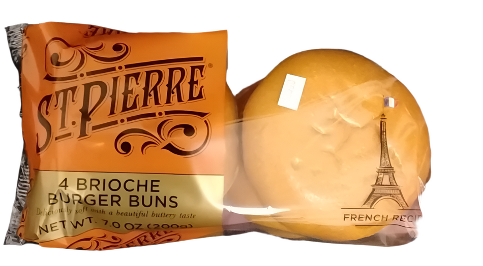 ST. PIERRE BRIOCHE 4 BURGERS BUN