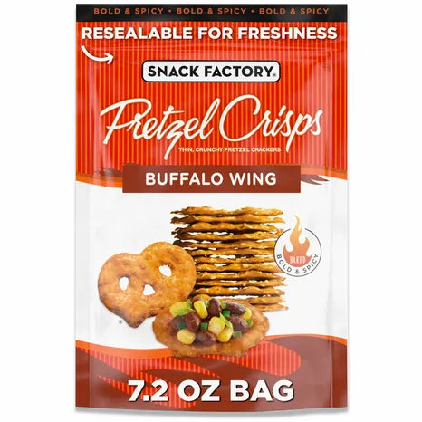 SNACK FACTORY PRETZEL CRISPS BUFFALO