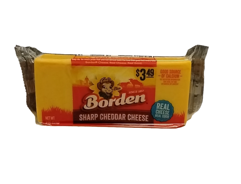Borden sharp cheddar cheese