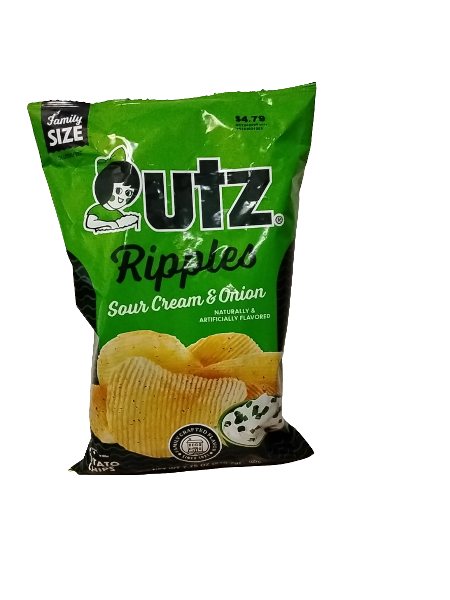 Utz Ripples Sour Cream & Onion Potato Chips