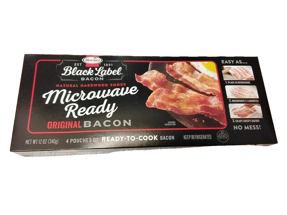 Homel microwave ready original bacon