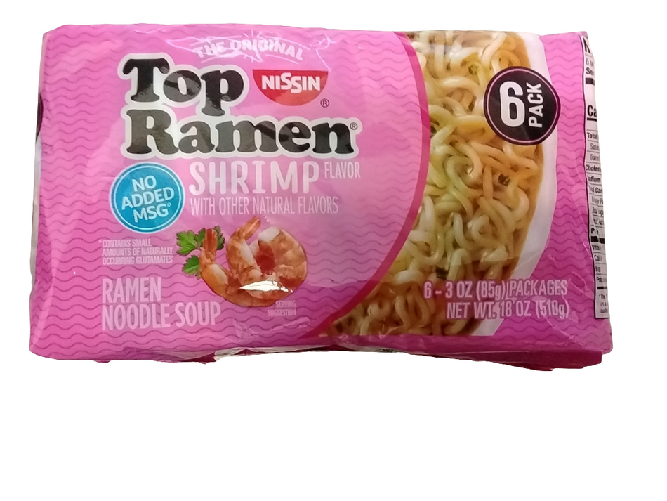 Top Ramen shrimp 6 pack