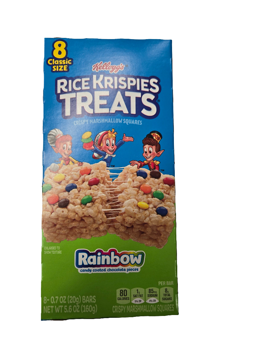 Rice Krispies Treats Marshmallow Snack Bars with Rainbow