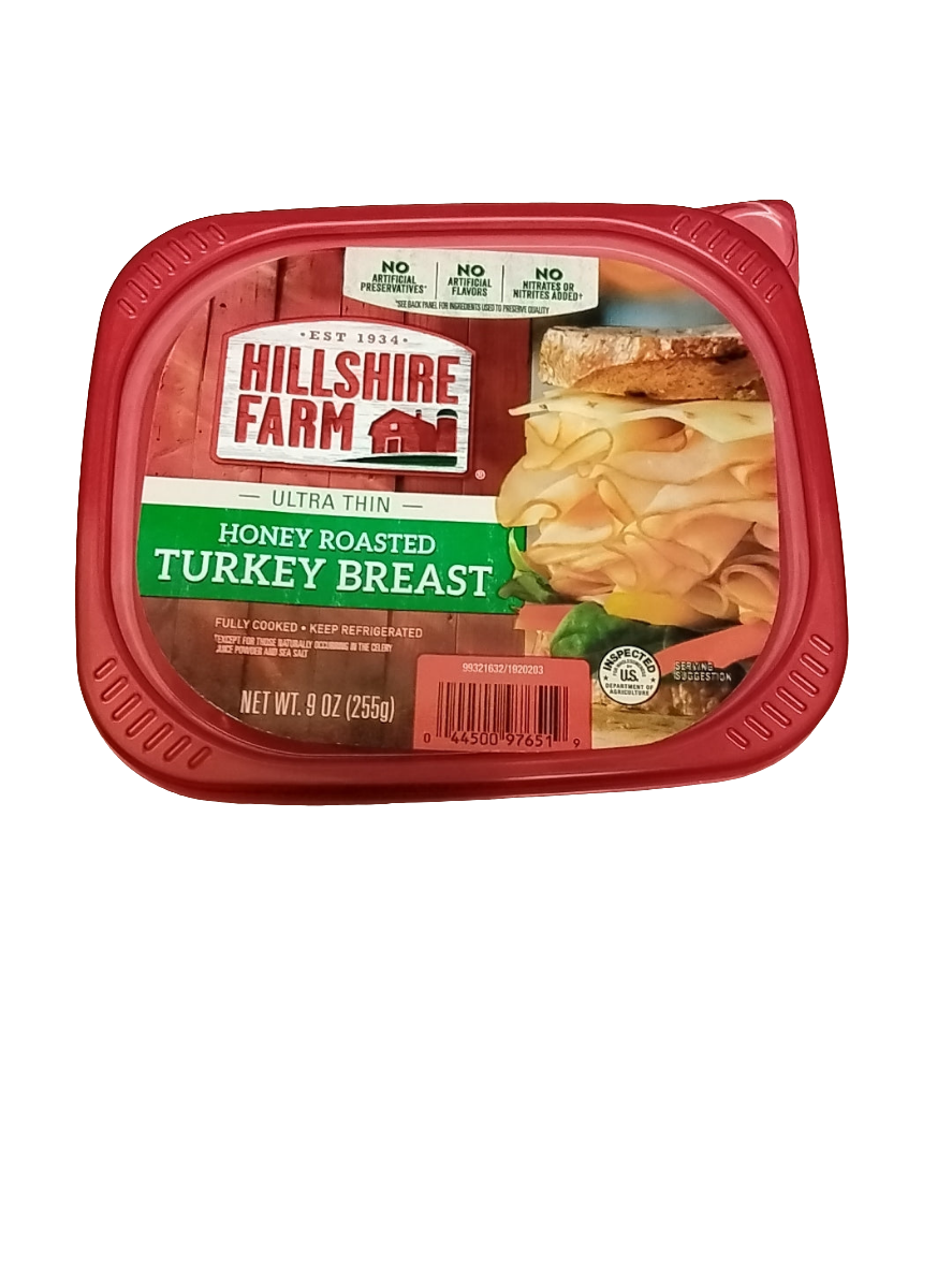 Sliced Honey turkey  Hillshire farm