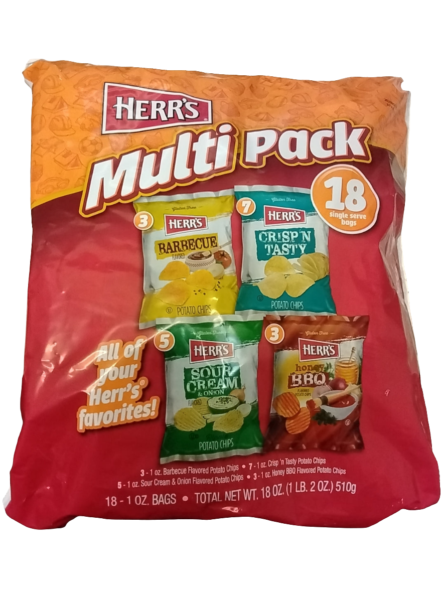 Herr's multi pack  18 bags